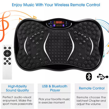 Vibration Plate Exercise Machine Home Workout Equipment Body Shaper Massager UK